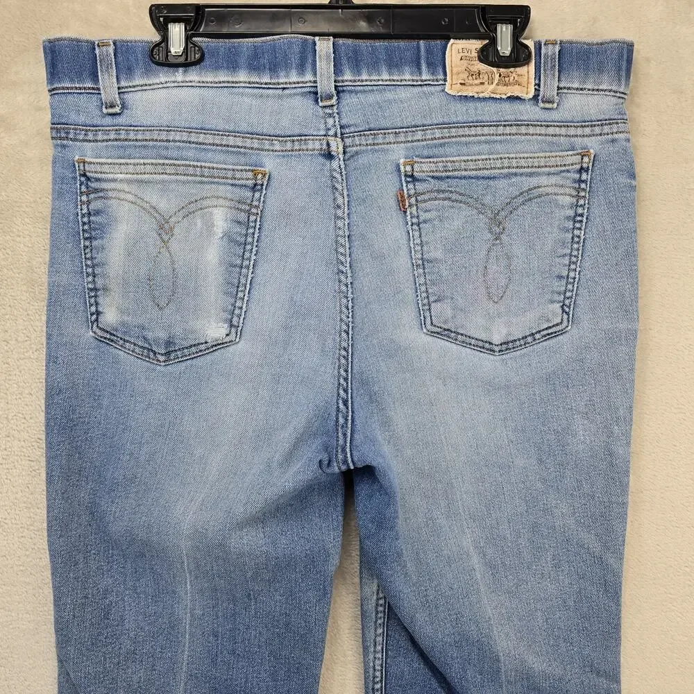 Vtg Levi's 541 Jeans Mens 38x29 (Fits 36x29) Blue Brown Tab Denim Relaxed 90s